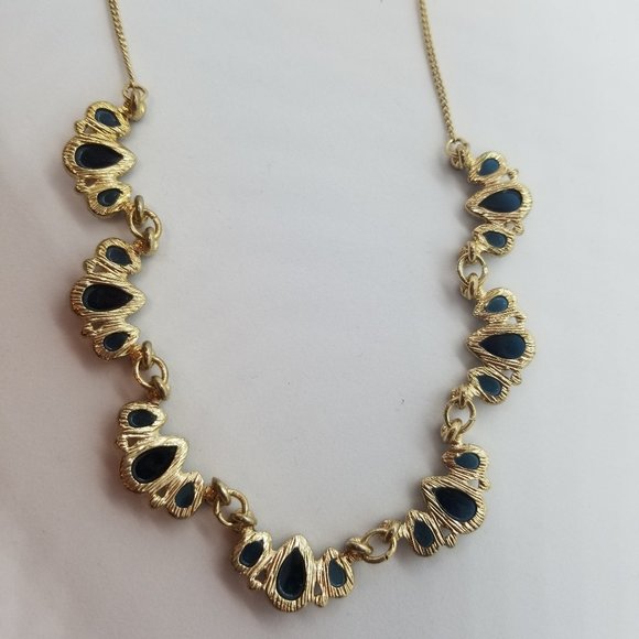 NWT Anna & Ava blue teardrop cabochons necklace - Picture 7 of 7